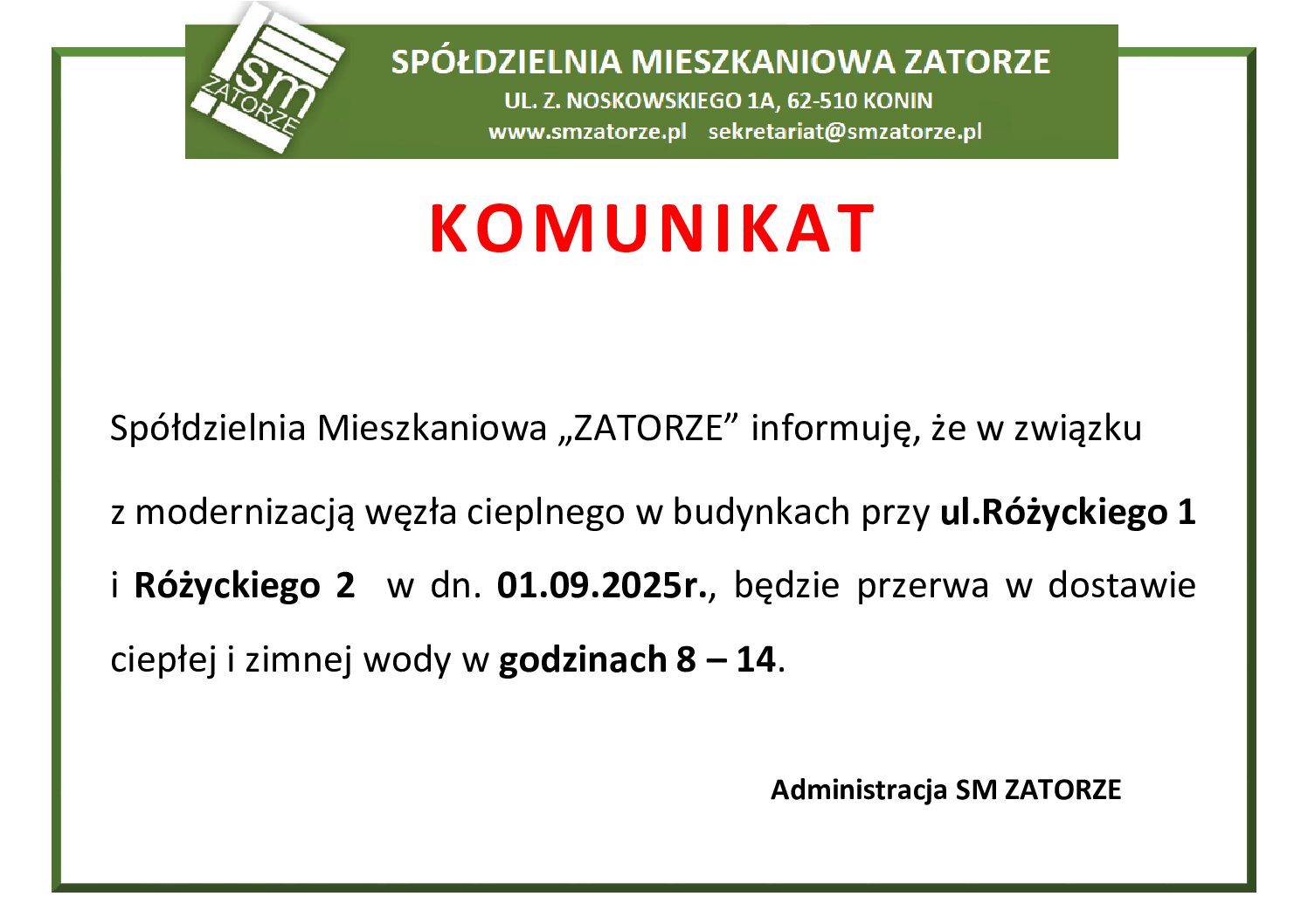 KOMUNIKAT